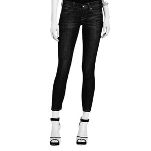 LUCKY BRAND Charlie Capri Women's Black Skinny Low Rise Jeans Size 2 / 26  EUC